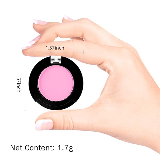 Monochrome Matte Eyeshadow Makeup Palette, Highly Pigmented Purple Pink Eyeshadow Palette, Matte Pressed Powder Eye shadow Makeup, Single Vegan Eye Shadow, Daily Evening Women Girls Eyeshadow Gift 4#