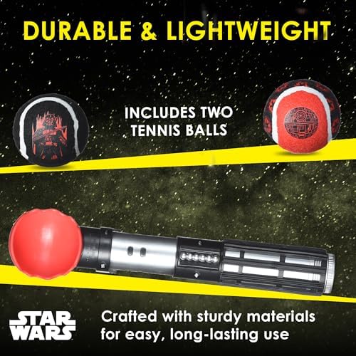 Star Wars for Pets Darth Vader Lightsaber Ball Launcher, 2 Balls