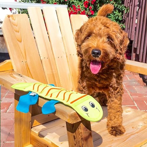 Outward Hound Fire Biterz Lizard Tough Chew Dog Toy, Plush & Squeaky, 24"