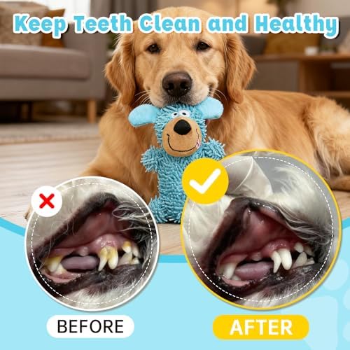 2 Pack Squeaky Dog Chew Toys for Small Animals Dogs Puppy Teething