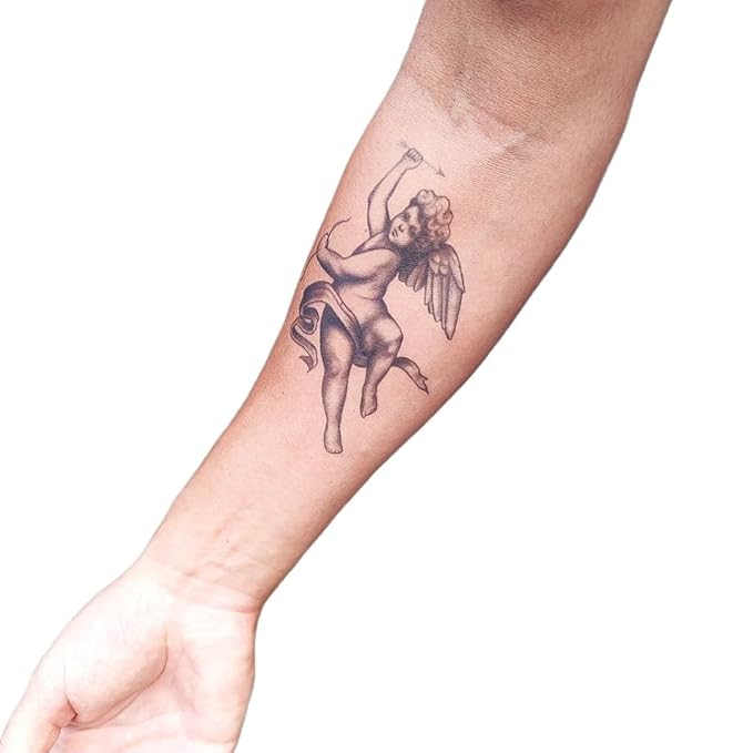Angle Temporary Tattoos-2 Sheets, Christmas Cherubims Body Art Decals, Waterproof Decorative Transfer Stickers (angel)