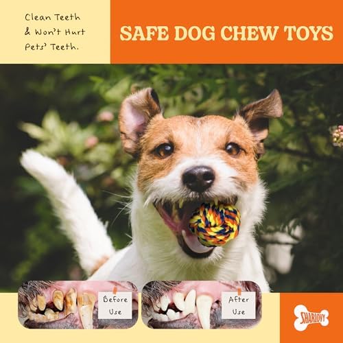 Puppy Teething Toys for Small Dogs, 5 Pack Cotton Puppy Dog Rope Toy
