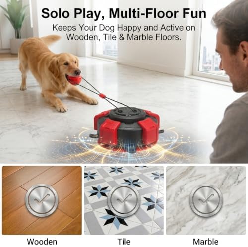 Suction Cup Dog Toy, 2.68" Interactive Tug of War Chew Ball