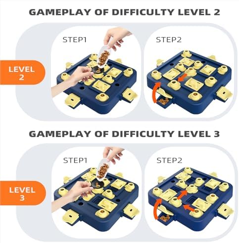 KADTC Interactive Dog Chess Puzzle Toy – 3-in-1 Treat Puzzles Game & Boredom Buster Puppy Enrichment Toys for Brain Stimulation (Small/Medium/Large Dogs)