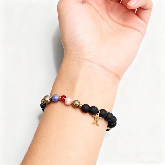 Bracelet, Adjustable Healing Stone Crystal Bracelets Beaded Bracelet Relax Anxiety Gifts For Women