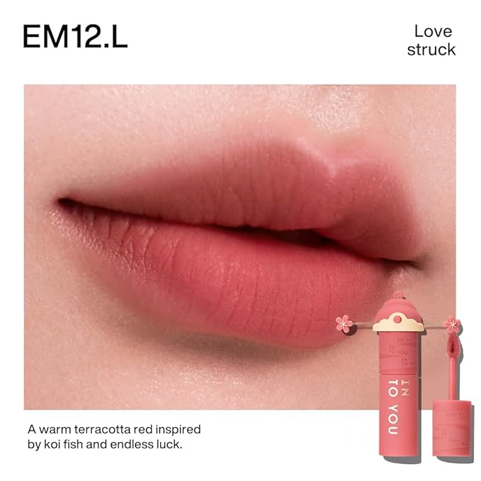 INTO YOU Matte Lipstick, Long Lasting Pink Lip Stick for Women, Multi-Purpose for Lips and Cheek, Non-Fade, Makeup, Regal Pink for Prosperity & Love, EM12.L