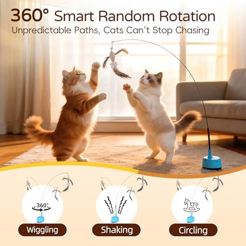 Interactive Cat Toys for Indoor Cats, Auto Cat Toy