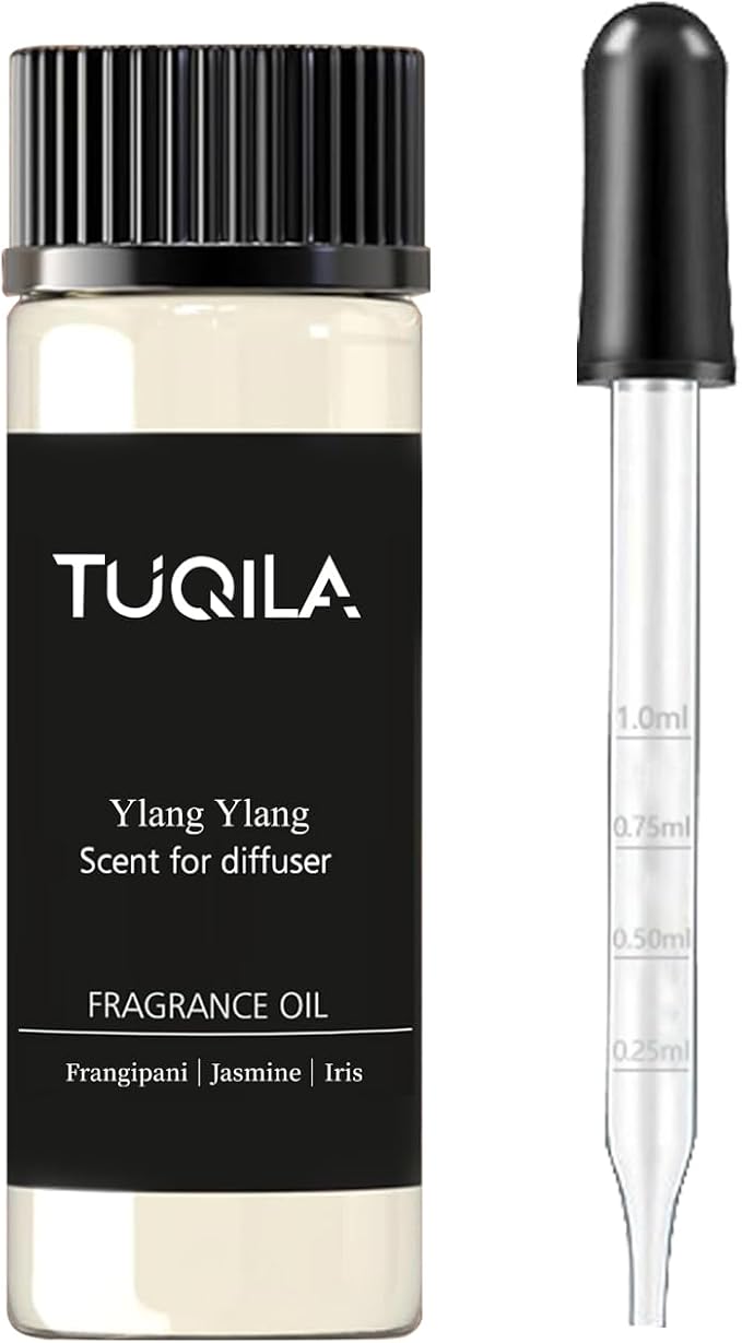 20ml Ylang Ylang Waterless Essential Oil, Sensual Tuberose Jasmine Luxury Hotel Scent for Diffusser, Romantic Aromatherapy Oil for Home, Ofice, Car & Spa