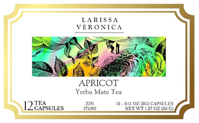 Apricot Yerba Mate Tea (Single Serve K-Cup Pods) (12 pods, ZIN: 571190)