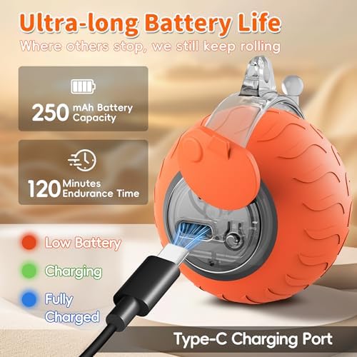 UPSKY Interactive Cat Toy, Smart Moving Cat Ball Toys for Indoor Cats