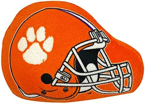 BEST PLUSH CAT TOY - NCAA CLEMSON TIGERS Complete Set of 3 piece Cat Toys filled with Fresh Catnip. Includes: 1 Helmet Cat Toy, 1 Football Cat Toy with Feathers & 1 Beer Bottle. Beautiful Team LOGOS