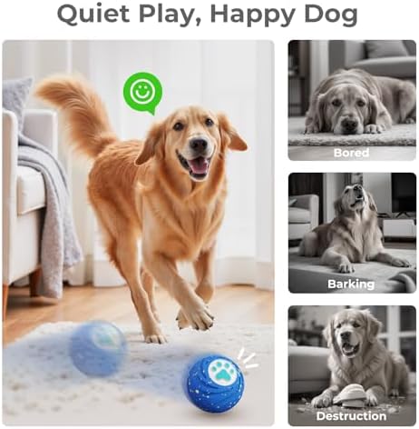 Lovkid Smart Interactive Dog Ball - Automatic Moving and Bouncing Pet Toy