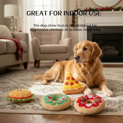 1 Pcs Puppy Toys, Interactive Dog Toys to Keep Them Busy, Dog Squeak Toys for Small, Medium Dogs, Puppy Teething Toys for Gentle Chew, Cute Chicken Leg Design