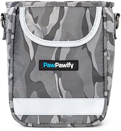 Dog Training Treat Pouch – Treat Bag for Dog Training with Built-in Poop Bag Holder – Waist Dog Training Pouch with Reflective Strips – Fanny Pack for Dog Training