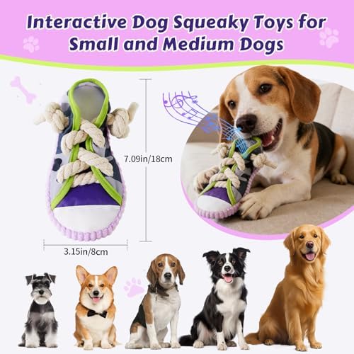 Dog Chew Toys Funny Shoe Squeaky Toy for Puppy
