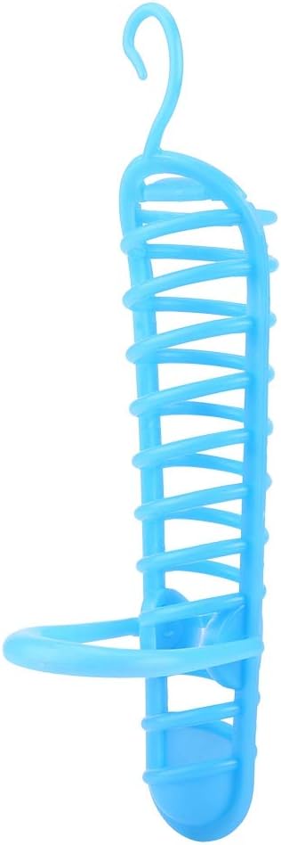 Millet Holder, Parrots Feeder Basket, Pet Parrot Fruit Fork Rice Ear with Plastic Food Feeding Perch Stand Bird Feed Toys Blue Holder for Supplies Vegetable Millet