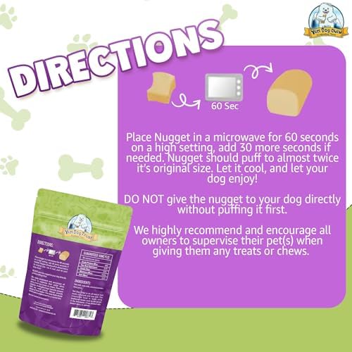 Yeti Refill Nuggets for Puff & Play Toys, Yak Cheese Treats, 6 Pc, Turmeric