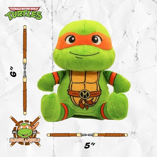 Teenage Mutant Ninja Turtles, Stuffed Animal for Dogs, Don & Mikey, 2-Pack