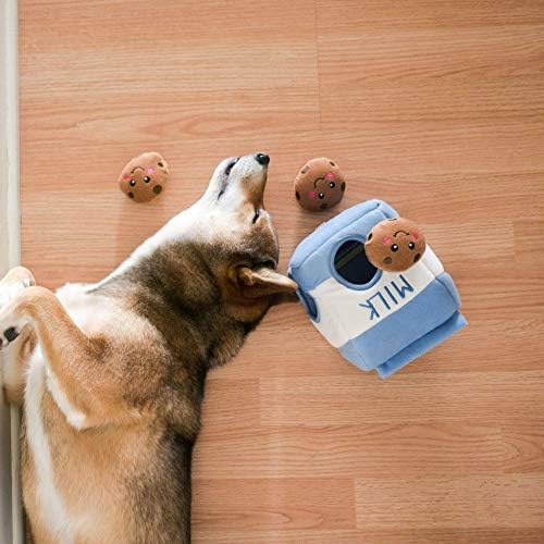 ZippyPaws Burrow Replacement Miniz Squeaky Toy for Enrichment - Cookies