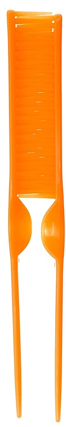 3 Row Styling Comb For Detangling, Defining And Separating Curls (Orange)