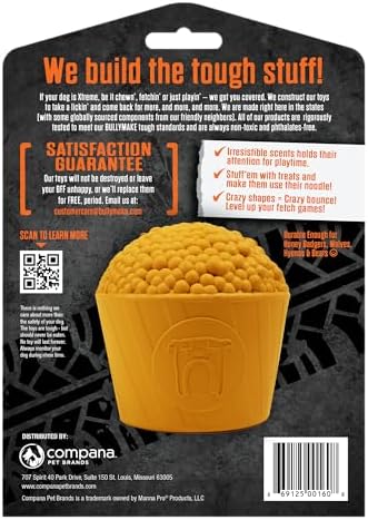 BULLYMAKE Toss N Treat Yellow Popcorn - Popcorn Scent