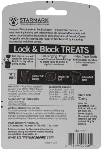 Starmark Lock & Block Treats for Small Dogs Chicken Flavor