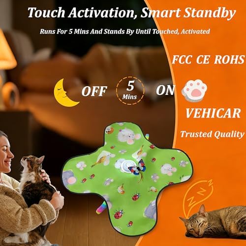 Interactive Cat Toys for Kitten & Adult Cats 3-in-1 Touch Activated
