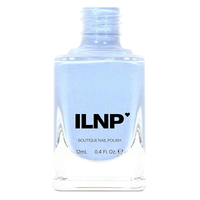 ILNP Carried Away - Creamy Periwinkle Blue Holographic Jelly Nail Polish
