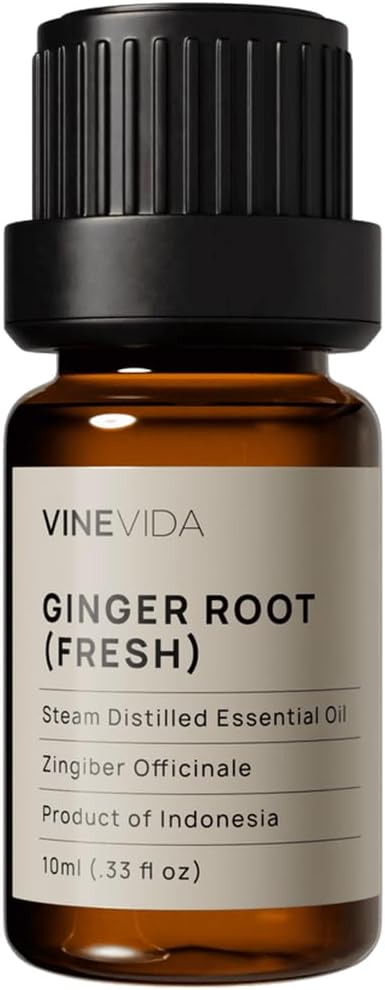 VINEVIDA Fresh Ginger Root Essential Oil 10 mL - Undiluted Candle Scent DIY Scents for Candlemaking Soap Making