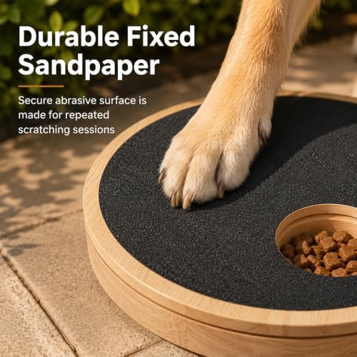 Scratch Pad Treat Dispenser for Dogs, Dog Scratch Pad Treat Dispense