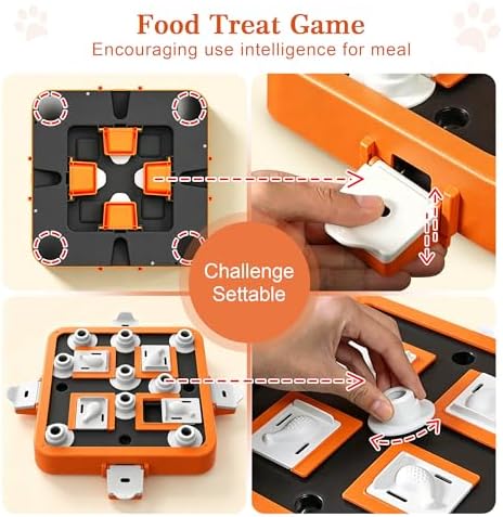 Aluckmao Dog Puzzle Toy Large - Adjustable Levels Food Treat Feeder Game