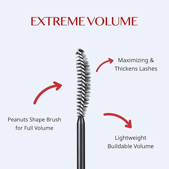 CLIO Kill Lash Superproof Mascara, Washable Tubing Mascara Black, Voluminous Eyelash, Long-Lasting, Clump & Smudge-Free, Vegan Formula for Sensitive Eyes, Korean Makeup Beauty (004 Extreme Volume)