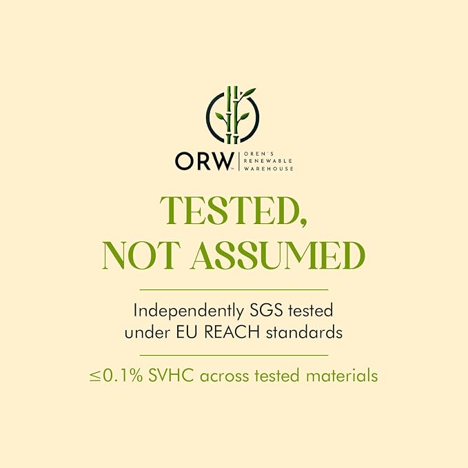 ORW Non Slip Hot Yoga Mat with Carrying Strap - Grip Surface & Natural Rubber Base, REACH Tested, Home & Studio Practice