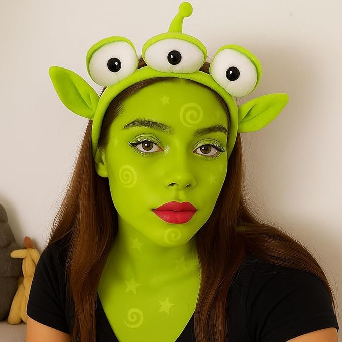Go Ho Ogre Green Face Paint Washable for Halloween Makeup,Creamy to Gel Water Based Green Body Paint Full Coverage forCosplay SFX Costumes Festivals Makeup,25g