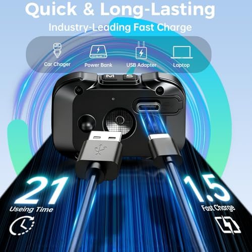 Bark Collar No Shock Humane – 25KHz Ultrasonic, Beep & Vibration Combinations, 6 Smart Modes, 7 Sensitivity Levels,Waterproof & Lightweight,Adjustable for Large,Medium & Small Dogs