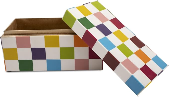 Handicrafts Home Decorative Organizer Box 10x5 – Large Keepsake Box with Lid, Modern Decorative Storage Box, Bohemian Coffee Table Décor, Jewelry & Memory Box, Decorative Accent Box for Home Décor