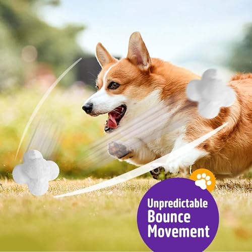 Kimee 3.9'' Dog Balls Tennis Balls Dog Toys for Aggressive Chewers 3 Balls
