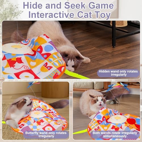 Interactive Cat Toys for Indoor Cats, Kitten Toys for Indoor Kittens,Yellow