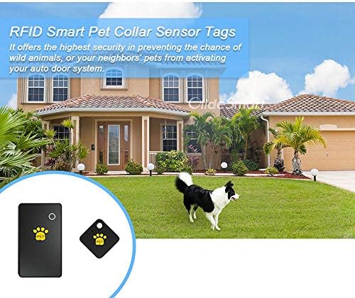 Automatic pet Door with RFID Smart Pet Collar Sensor Tags, DIY Automatic pet Door Without Holes