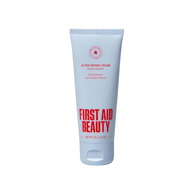 First Aid Beauty Ultra Gentle Cream-to-Foam Pure Facial Cleanser – Makeup Removing Face Cleanser - Face Wash with Colloidal Oatmeal & Glycerin, for Sensitive, Acne & Blemish-Prone Skin, 2 oz