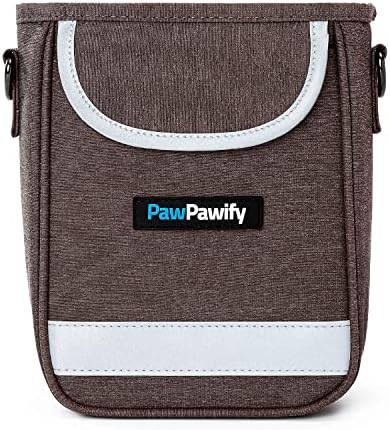 Dog Training Treat Pouch – Treat Bag for Dog Training with Built-in Poop Bag Holder – Waist Dog Training Pouch with Reflective Strips – Waterproof Fanny Pack for Dog Training