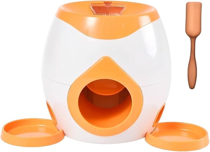 Pet Toys Front Opening Treat Dispensing Toy Glossy Finish, Style to 1, Orange