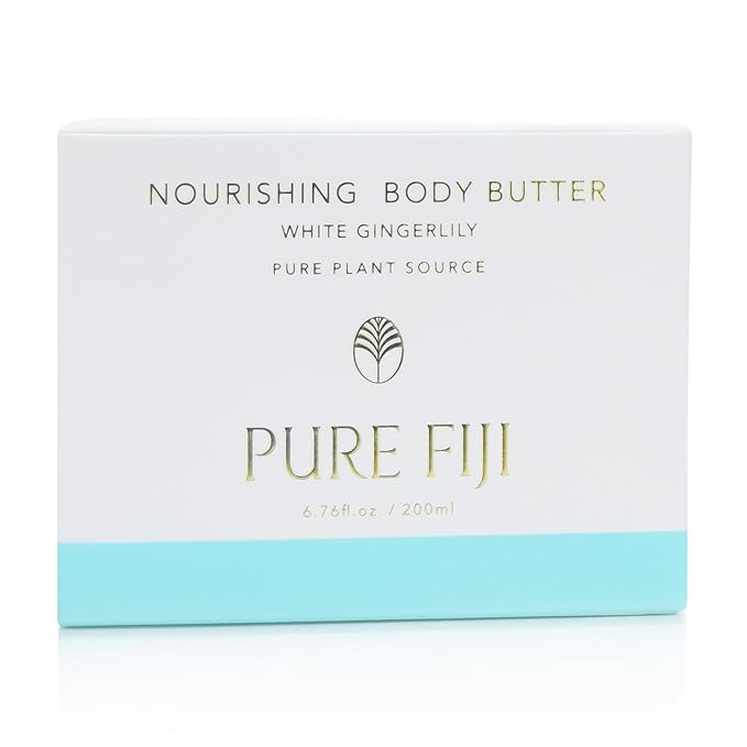 PURE FIJI Nourishing Body Butter, White Gingerlily (6.7oz/200ml)