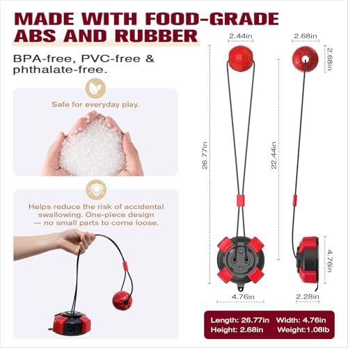 Upgraded Powerful Suction Cup Dog Toy - Cognitive Dog Toys -Tug of War Dog Toy for Aggressive Chewers Durable Puppy Molar Chew Toy with Teeth Cleaning Dog Enrichment Toys for Boredom & Anxiety Relief