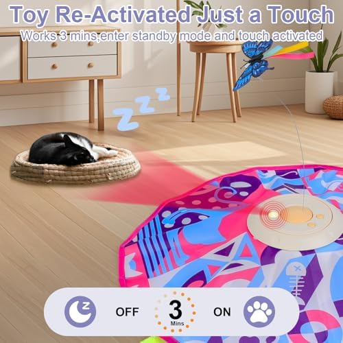 Interactive Cat Toys for Indoor Cats, Kitten Toys for Indoor Kittens,Pink