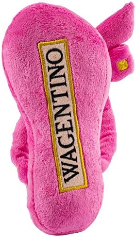 Haute Diggity Dog Wagentino Sandal Plush Dog Toy, Designer Parody Chew Toy