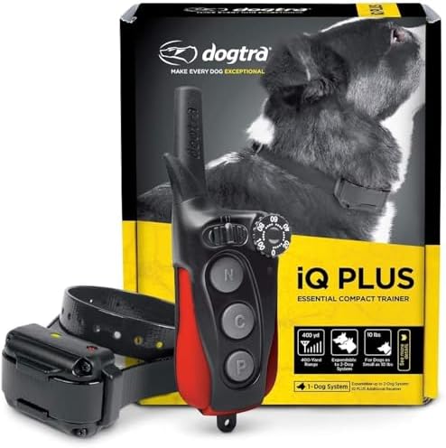 Dogtra iQ Plus Ecollar Rechargeable Waterproof 400-Yard Remote Dog Training E-Collar