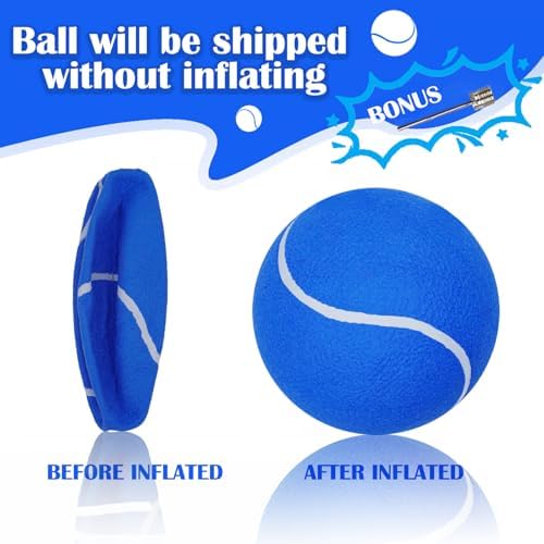Banfeng Giant 8" Dog Tennis Ball Big Pet Toys Outdoor Sports Ball Interactive Dog Toy for Small Medium Large Dog(Blue)