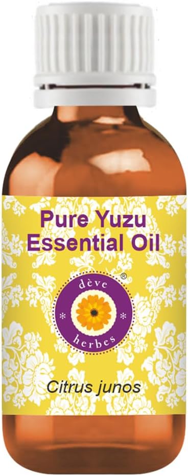 dève herbes Pure Yuzu Oil (Citrus Junos) Cold Pressed 100ml (3.38 oz)