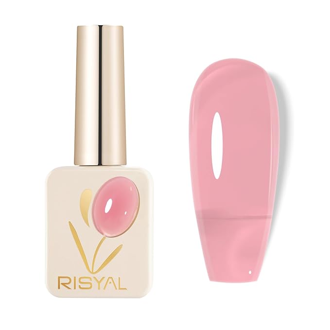 Jelly Gel Nail Polish - Sheer Translucent Semi-Transparent UV/LED Gel with Glossy Finish (Sakura Pink)